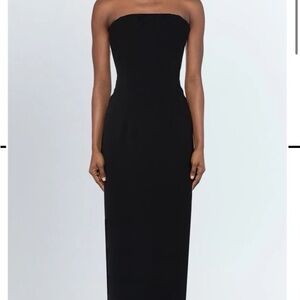 16Arlington Samare Gown in Black Crepe